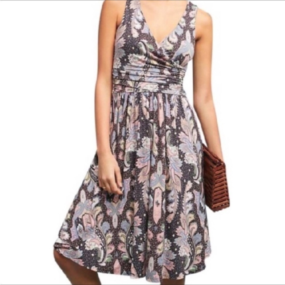 Anthropologie Maeve Leslie Paisley Dress